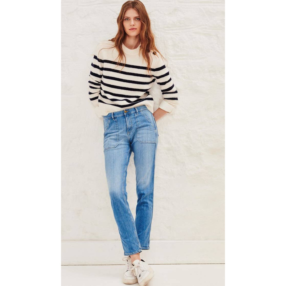 BA&SH Sally Light Used Blue Straight Leg Jeans     Size: 28